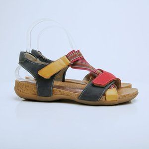 EUC Remonte Juno 57 Multicolored Slingback Sandals